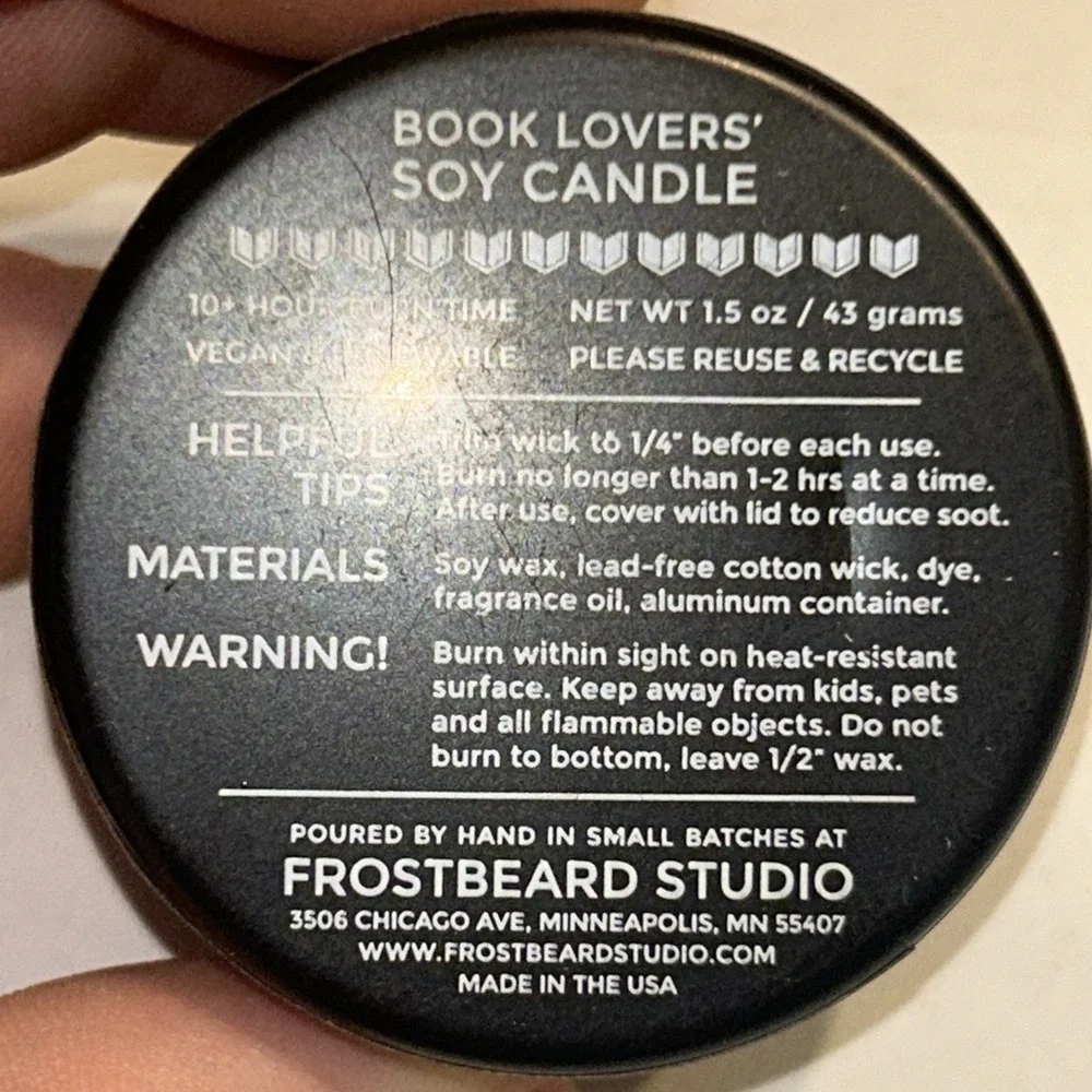 Frostbeard Studios Book Candle 